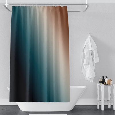 Rideau de douche simple Quietwood Ombre