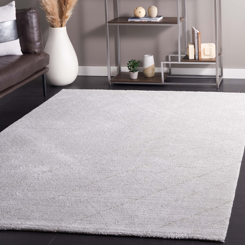 Allarna Machine Woven Grey Rug, Rectangle 160 x 229cm