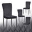 Modern Faux Leather Upholstered Dining Chair with Tufted High Back and Silver Electroplated Leg-1824846378-1824846391-1844642645