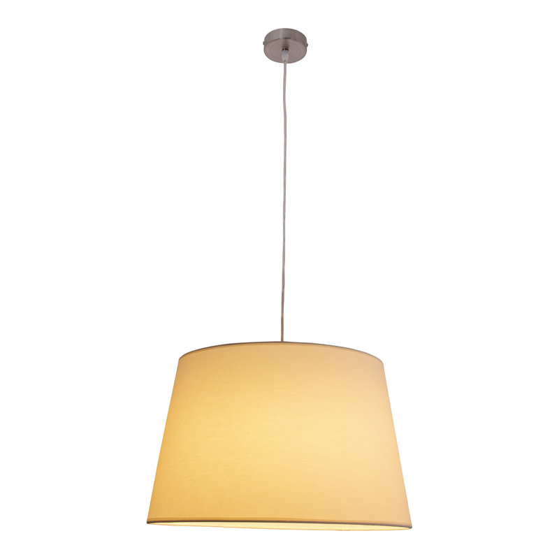 1 - Light Drum Pendant, Chrome