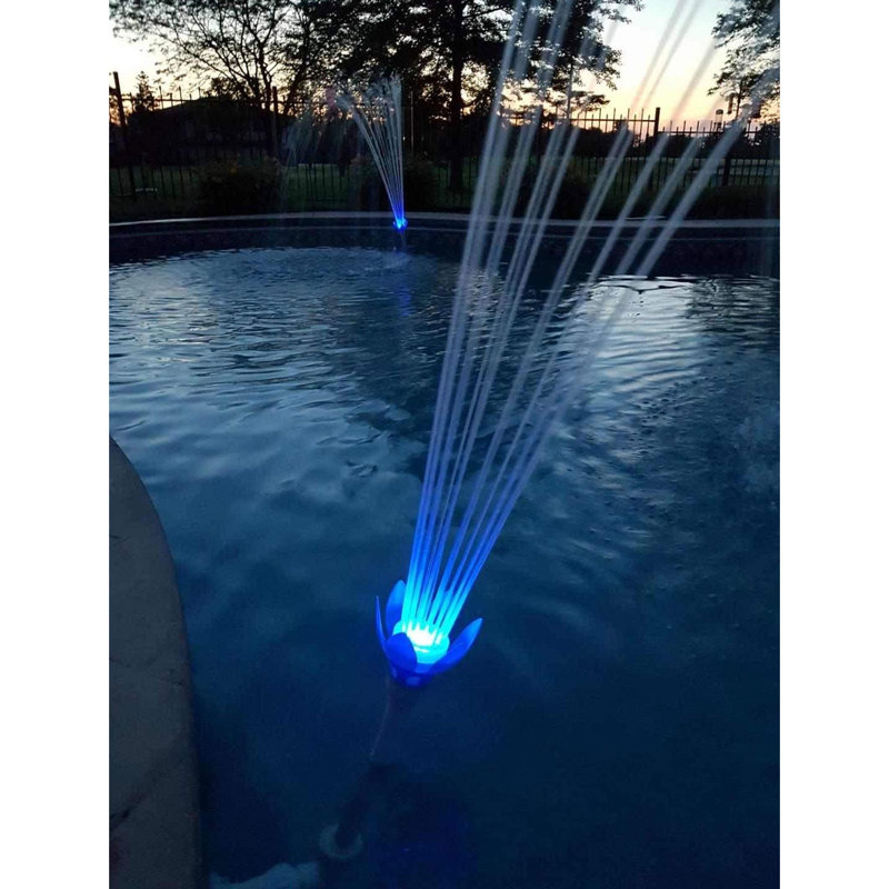 Weather Resistant Pool Fountain with Light