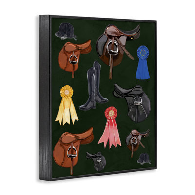 Equestrian Saddles & Ribbons  Giclee Art by Amelia Noyes