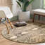 Tapis vert / noir / beige Ieshaa-2121262092