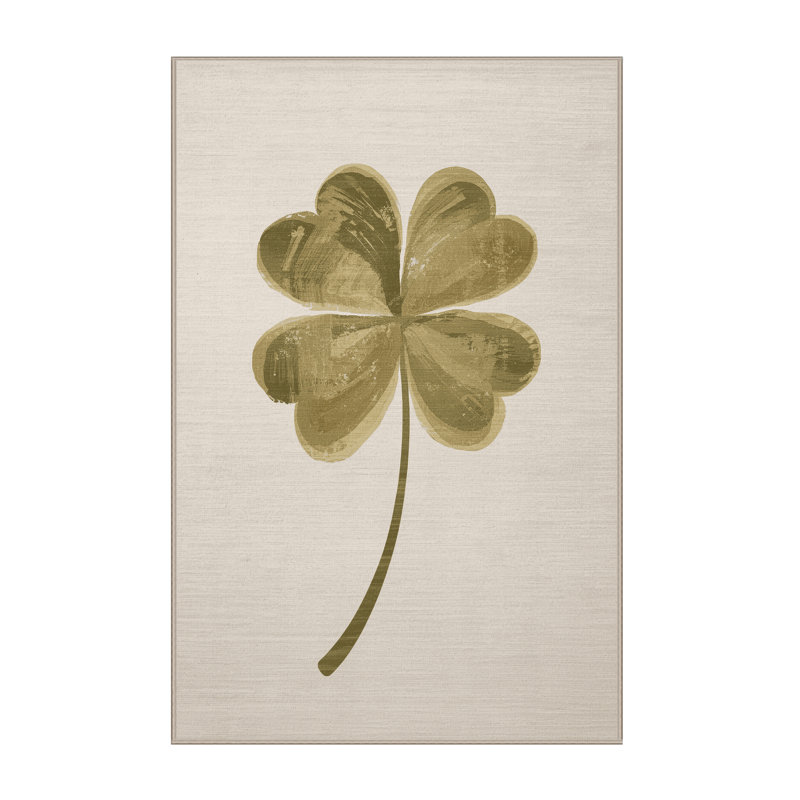 Soft Plush Fanelli St Patties Modern & Contemporary Abstract Area Rug in Beige – Beige Binding, 6x9