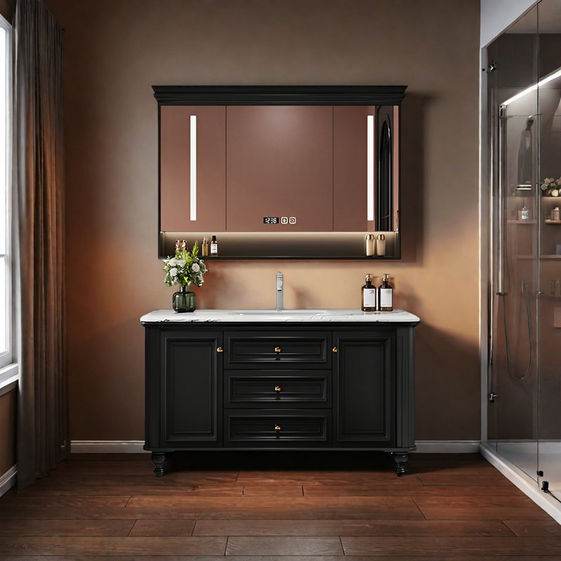 Armoire de salle de bain style français, 47"
