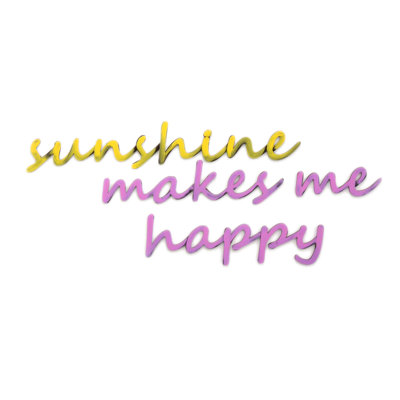 Décoration murale 3D Club Kiddo «Makes Me Happy»