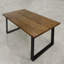 Herschel Oak Rectangular Wood Top Dining Table with Steel Base-1624810473-1624810479