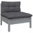  13 Piece Patio Lounge Set With Gray Cushions Solid Pinewood-75397860-75397861