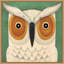 Art sur toile blanc hibou Mcavoy-1669008014
