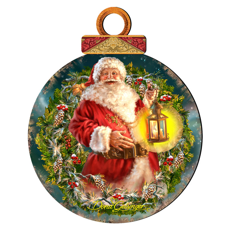 Ornement de noël en bois pour fêtes en bois enchanted