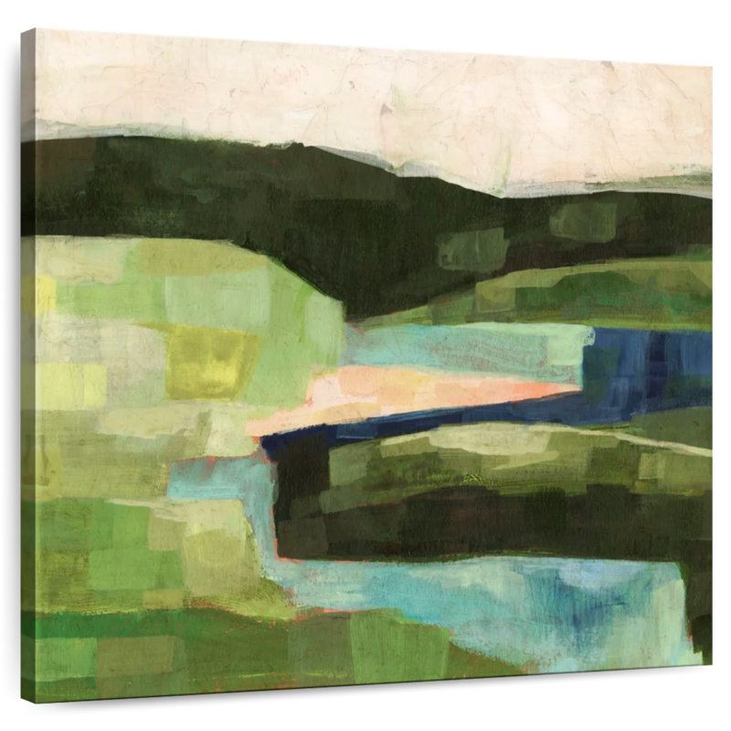 Pastoral Patchwork II, 16" H x 16" W