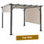 Auvent de remplacement beige pour pergola