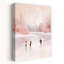 «Kids Ice Skating Winter Peaceful Serene Tranquil Landscape Nature», reproduction d'art mural-834747112