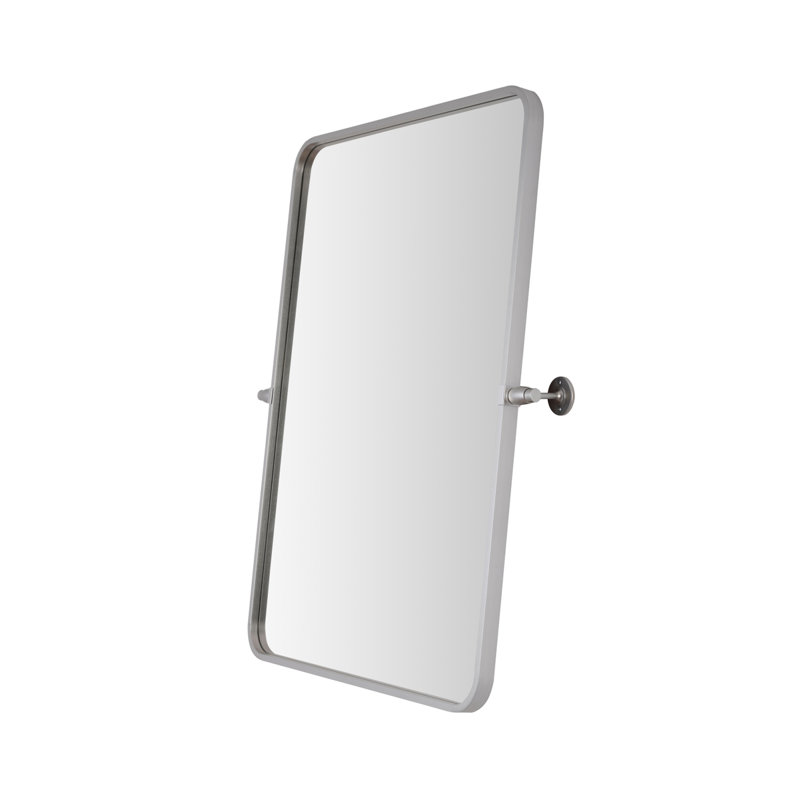 Belfield Metal Wall Mirror, Silver, 24" x 32"