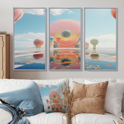 Culberhouse - ensemble de reproductions d'art mural paysage abstrait