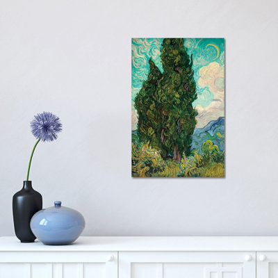 Cypresses I by Vincent Van Gogh - 1 Piece Wrapped Canvas Painting