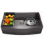 Évier de cuisine à cuve simple en acier inoxydable 33 po x 20 po Farmhouse