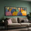 Colourful Polka Dot Pumpkins Framed Canvas - Whimsical Pop Art Style Fall Decor-115165156-115165157