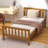 Mission Twin Solid Wood Platform Bed with Headboard and Footboard-1755937859