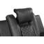 Fauteuil inclinable électrique 3 pièces en similicuir gris Benz