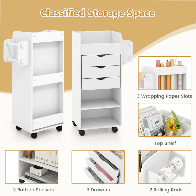 3 Drawer Storage Drawer