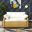 Fauteuil surdimensionné en chenille simple, fauteuil d'appoint large et profond, fauteuil rembourré moderne et confortable, canapé-lit avec coussins pour le salon-241809850