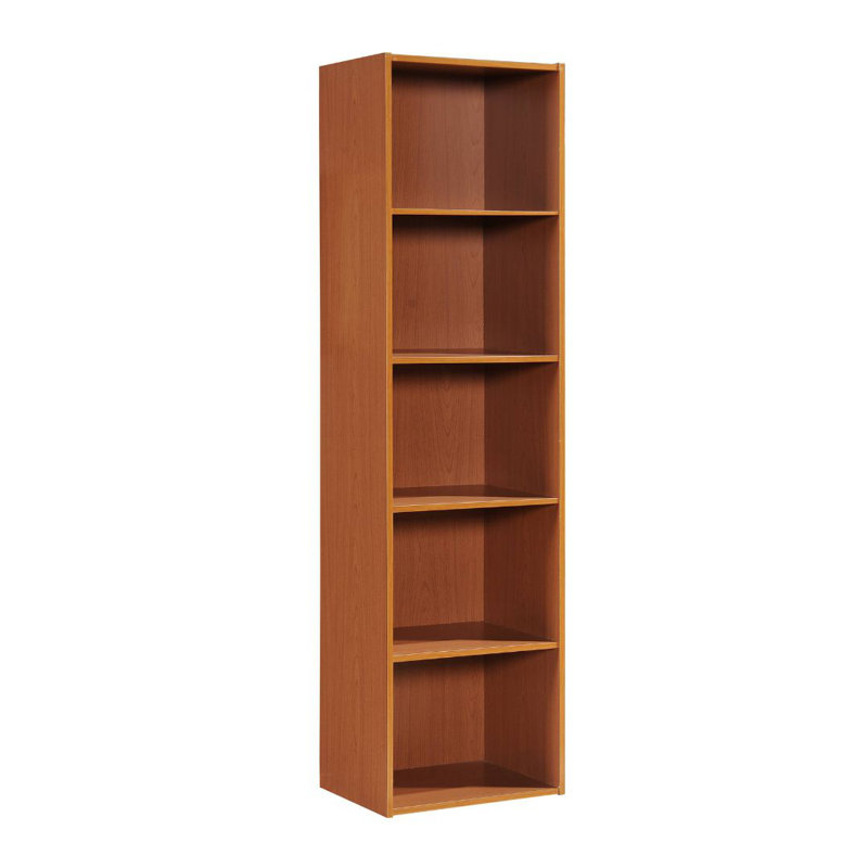 Tall Bookcase with Open Storage Bookshelf for Home or Office, (5 Shelves) 59"H x 15.9"W x 11.7"D, Cherry