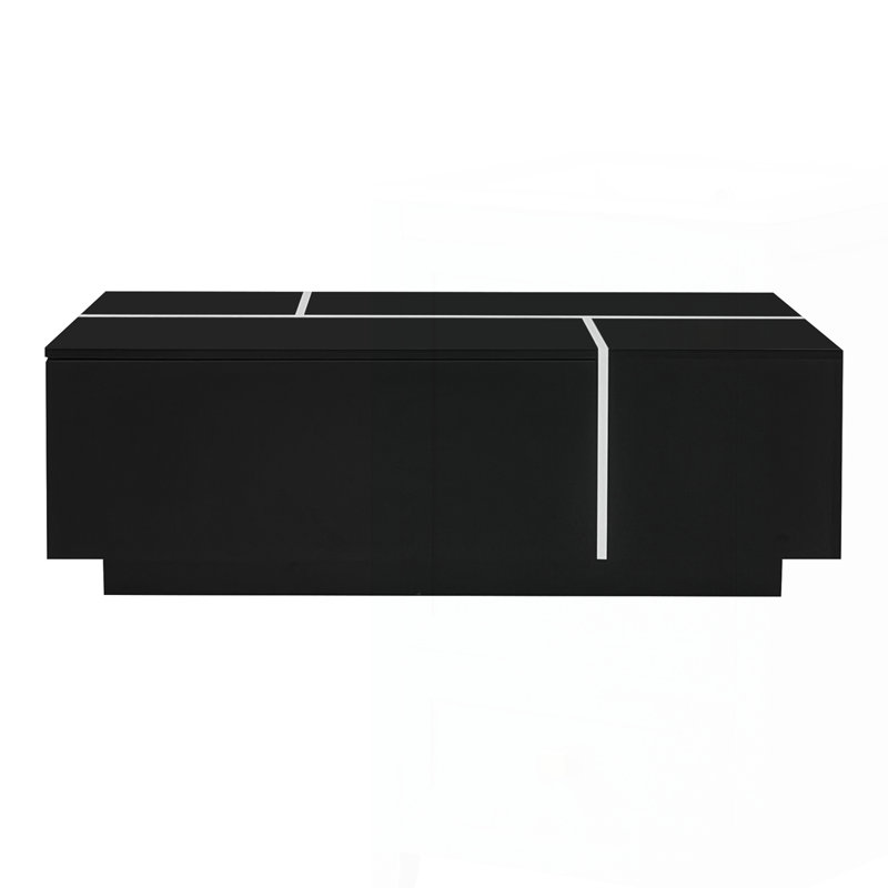 Multi-Functional Coffee Table With High-Gloss Finish