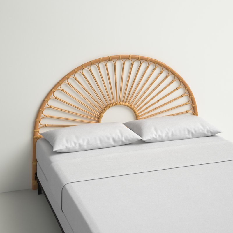 Estero Wicker/Rattan Open-Frame Headboard, Queen