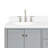 Cambridge 60.25'' Double Bathroom Vanity with Carrara Quartz Top-1431290256-1463372124