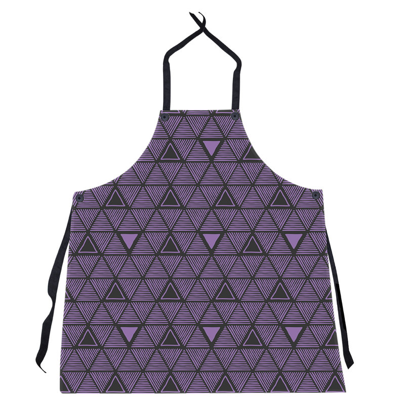 Patricia Geoffrey Bib Apron, Violet/Black