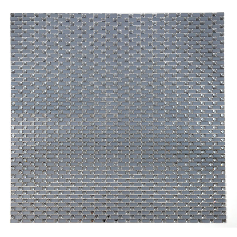 Artistic Jewels 12 in.x 12 in. Diamond Cut Glass Handmade Mosaic Decorative Kitchen & Bathroom Wall Tile, Blue