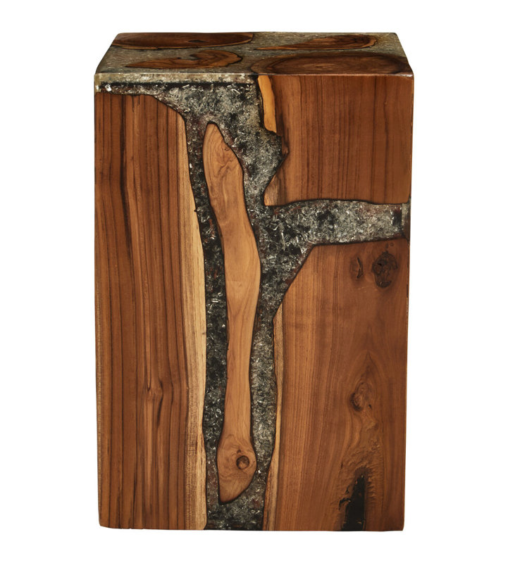 Glass Top End Table