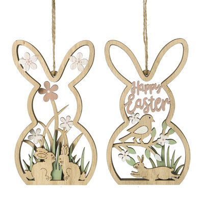 Happy Easter Cut Out Rabbit Mix