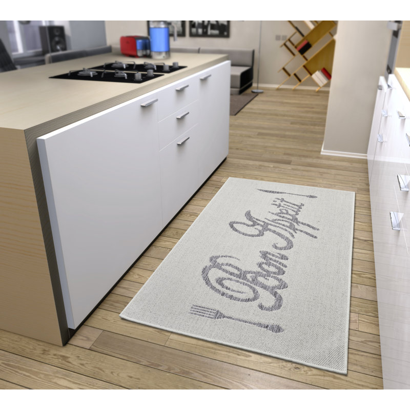 Bon Appetit De Lusso Cream Rug, Rectangle 92 x 150 cm