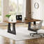 Bureau de direction en bois de 70,86 pouces, grand bureau d'ordinateur avec plateau de table épaissi et base en bois pour le bureau personnel-1078176770-1101691260