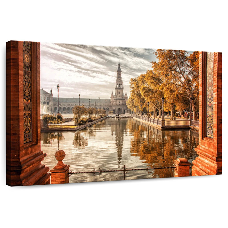 Nicci Historic Plaza De Espana, 30" H x 45" W