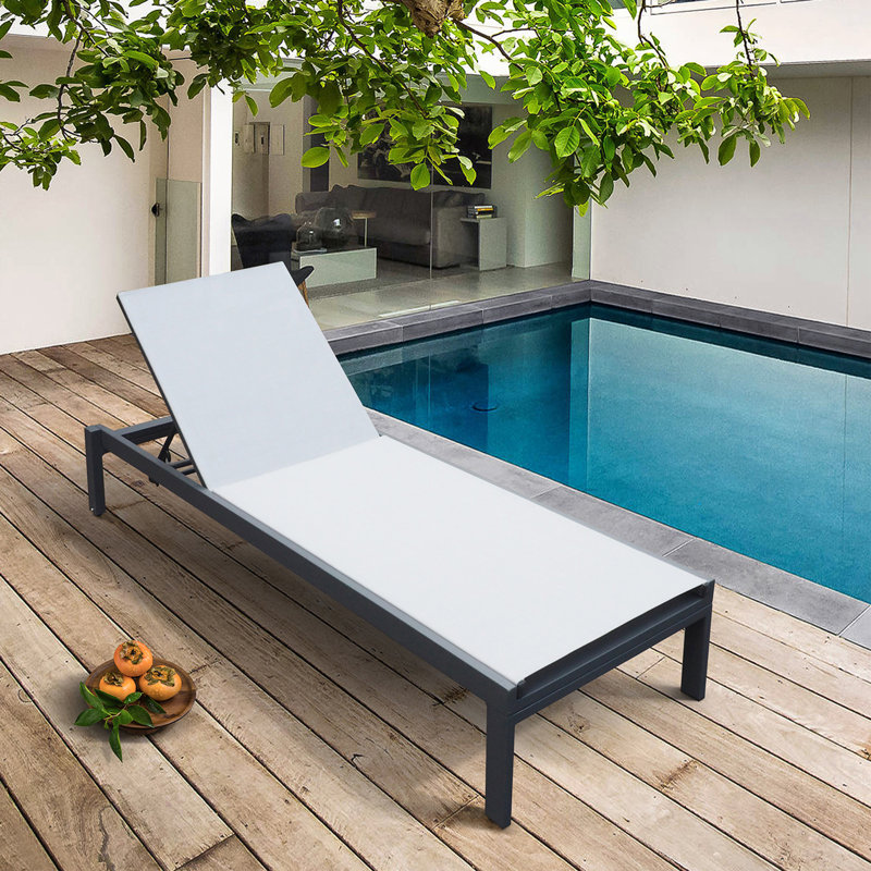 High-quality outdoor aluminum recliner