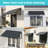Powder-coated Metal Frame Standing Seam Fixed Window Awning All Weather Protection Door Canopy for Entrance, Windows, Porches, Balconies-126954203-126954196