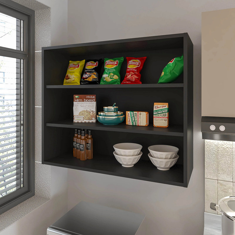 Armoire murale avec rangement ouvert