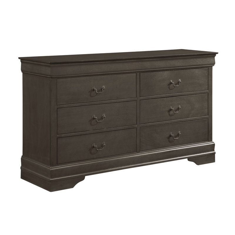Waynesburg 58.5'' W 6 - Drawer Dresser, Stained Gray