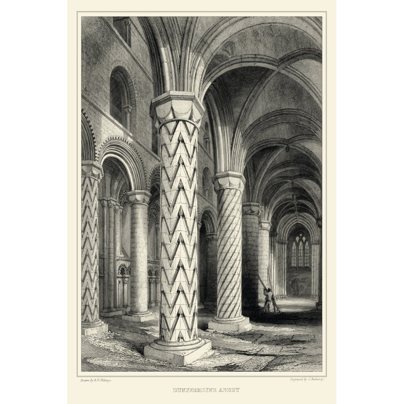 Gothic Detail I - Wrapped Canvas Print, 46cm H x 30cm W