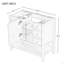 Meuble-lavabo 36 po sans lavabo, base d'armoire seulement, une armoire et trois tiroirs-216327718