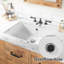 FXSGER 55mm L x 400mm W Polished Chrome Ceramic Sink