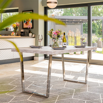 Cail Metal Base Dining Table
