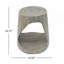 Table d'appoint creuse, texture semblable au bois