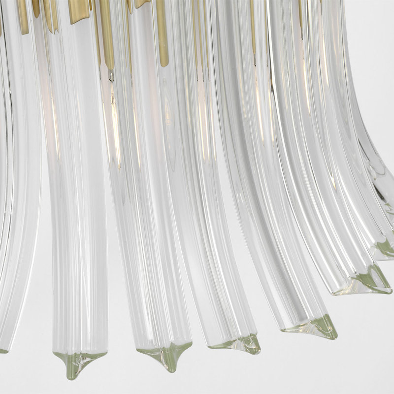 AERIN Rhine 21" Sconce with Crystal, Hand-Rubbed Antique Brass