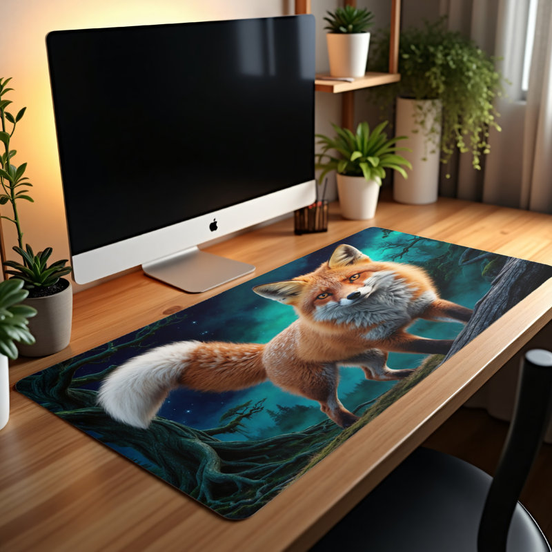 Polyester Desk Pad, 14.4x12.1