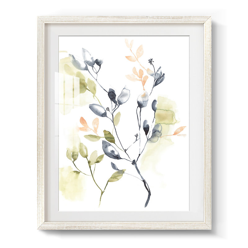 Sweet Leaves I - impression encadrée, H 28,5 po x l 20,5 po, Blanc