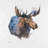 Abstract moose - 32"x32" art on canvas